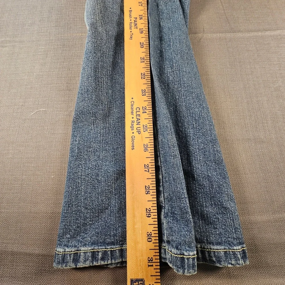 St Johns Bay Womens Bootcut Jeans Medium Wash Stretch Denim Size 14